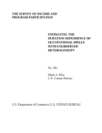 Estimating the Duration Dependence of Occupational Spells with Unobserved Heterogeneity