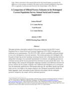 A Comparison of Official Poverty Estimates in the Redesigned Current Population Survey Annual Social and Economic Supplement