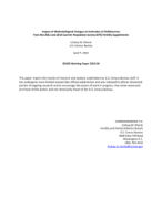 Impact of Methodological Changes on Estimates of Childlessness from the 2012 and 2014 Current Population Survey (CPS) Fertility Supplements