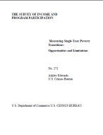 Measuring Single-Year Poverty Transitions: Opportunities and Limitation