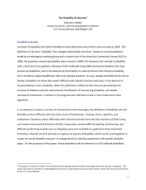 The Disability of Veterans