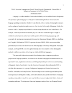 Which American Languages are Dying? Quantifying the Demographic Vulnerability of Indigenous Languages in the United States