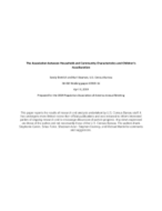 The Association between Household and Community Characteristics and Children’s Acculturation
