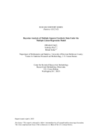 RESEARCH REPORT SERIES OR STUDY SERIES
