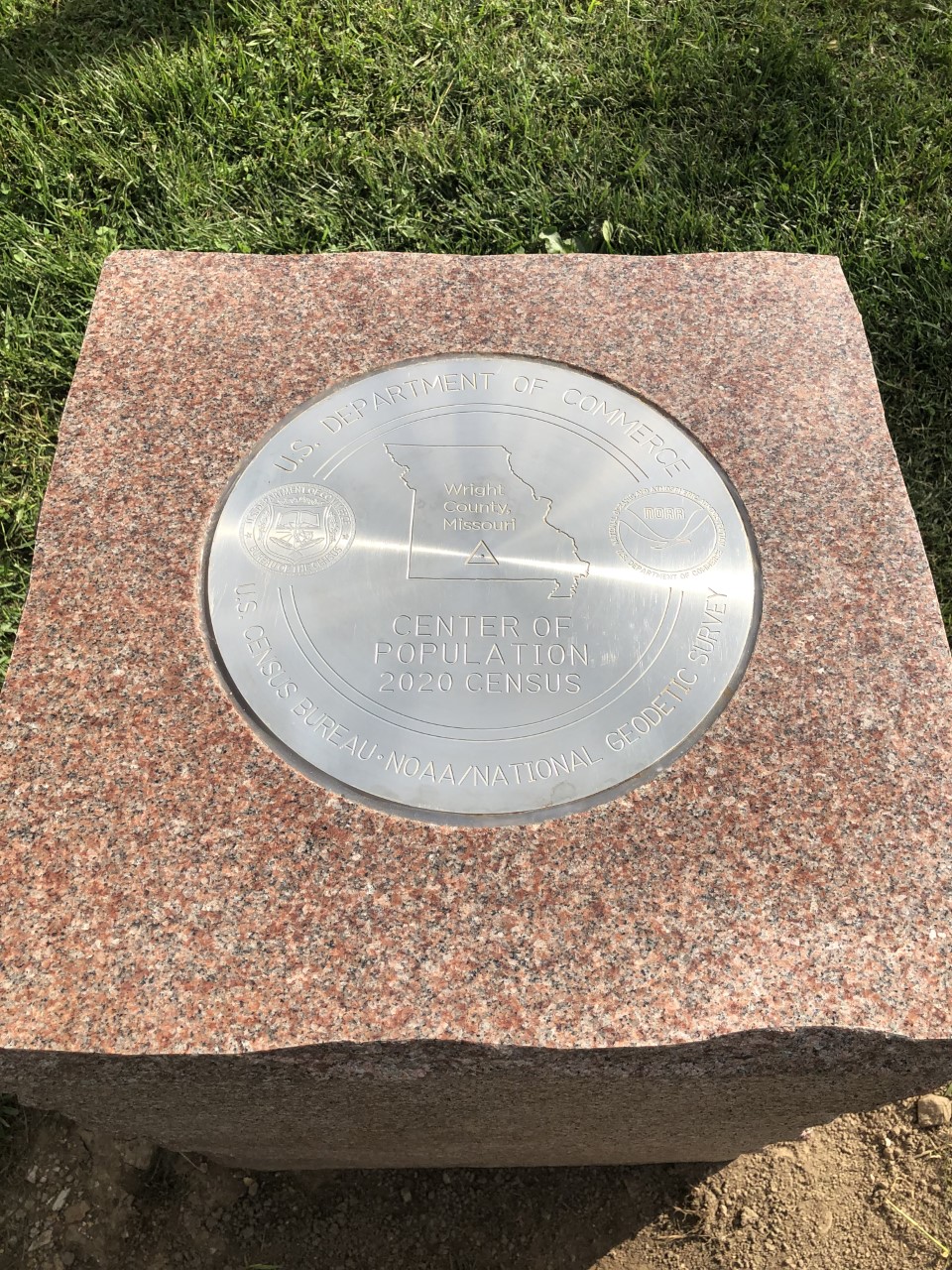 2020 Center of Population Commemorative Survey mark