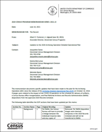 2020 Census Program Memorandum Series: 2021.13