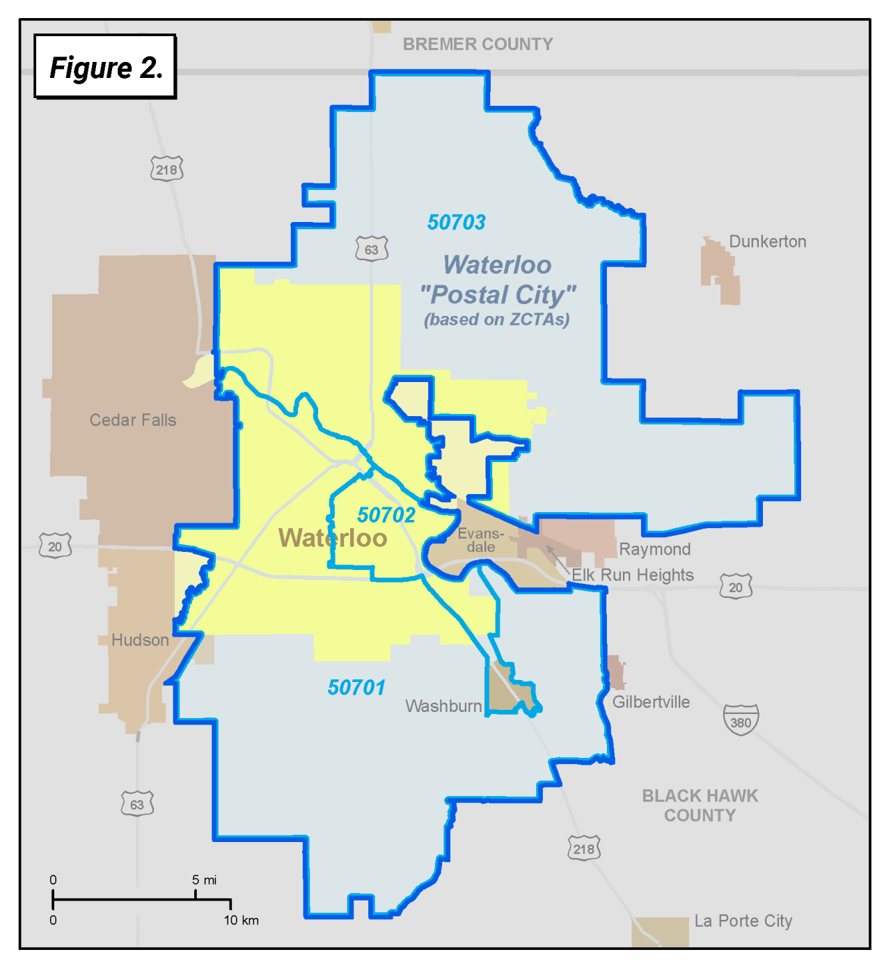 Figure 2. Waterloo "Postal City"