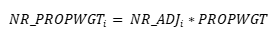 Method NR_PROPWGT