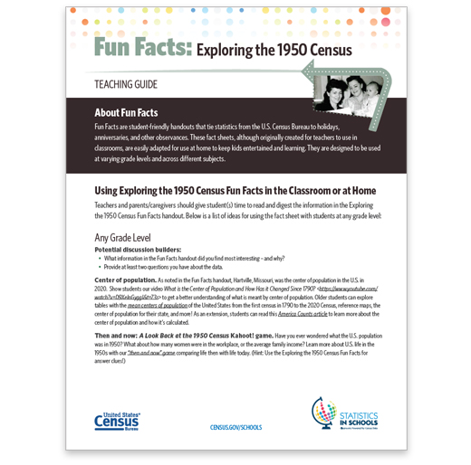 Exploring the 1950 Census Fun Facts