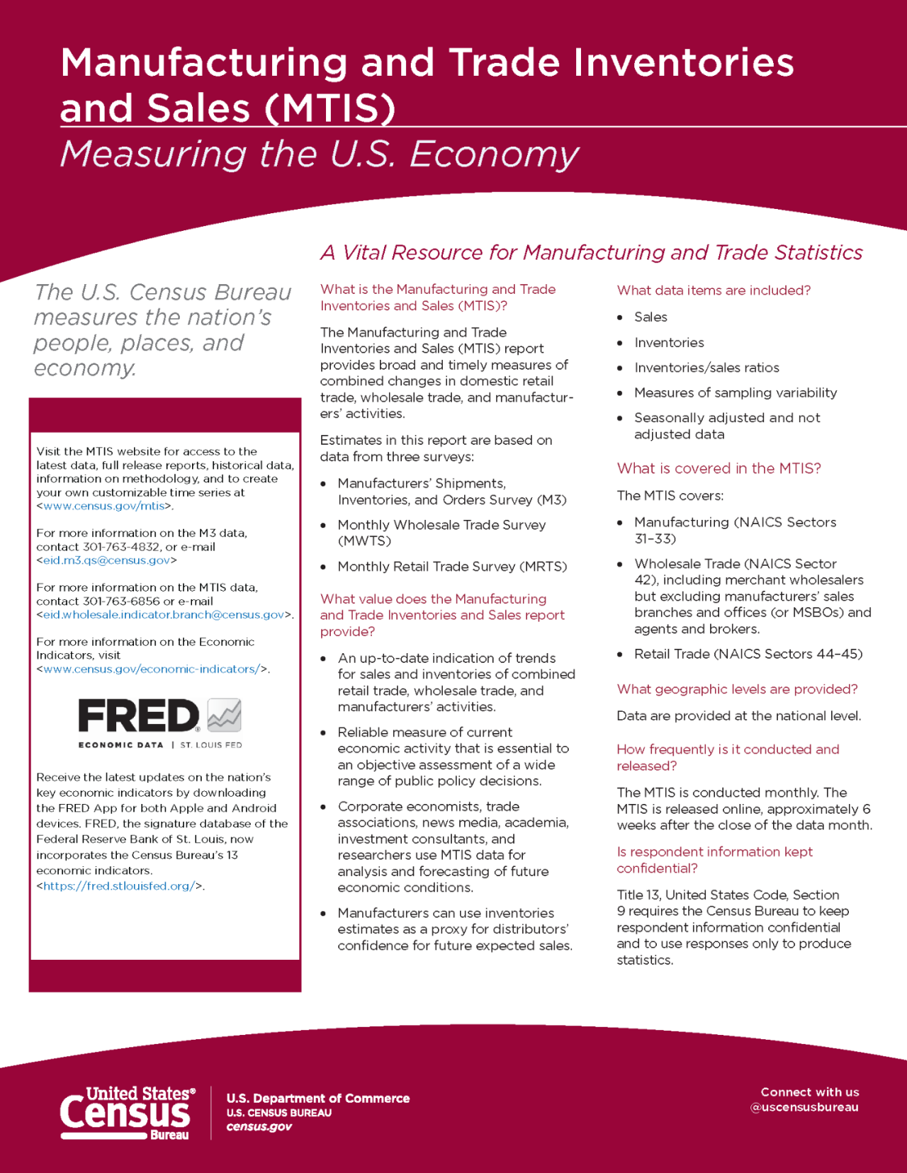 Manufacturing and Trade Inventories and Sales - Flyer Page 1
